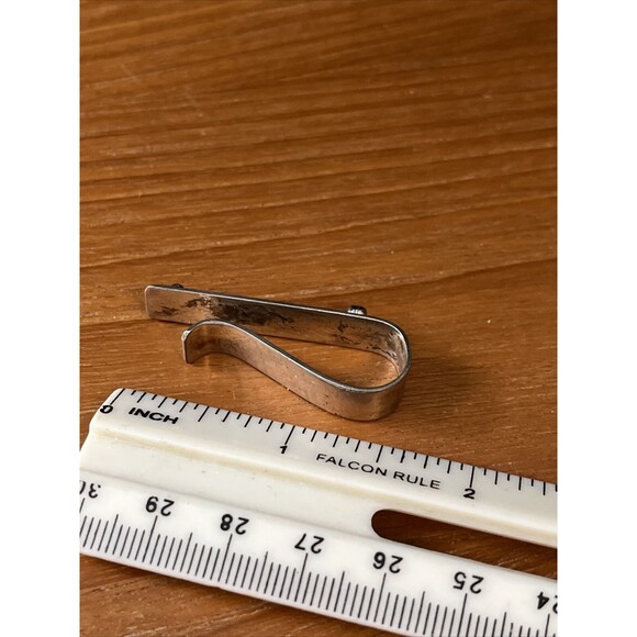 925 Sterling Silver Vintage Leonore Doskow Folded Ribbon Design Pin Brooch - Picture 6 of 6